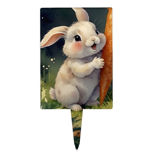 Meadow Bunny Dreams: Whimsical Toppers (Front)