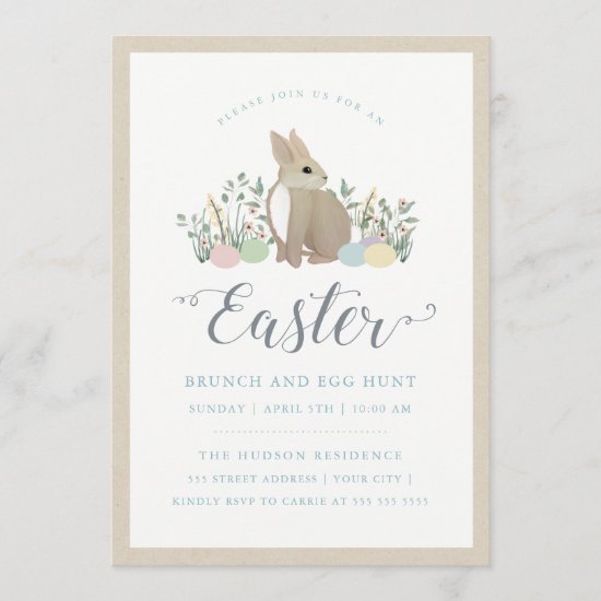 Meadow Bunny -  Easter Invitation