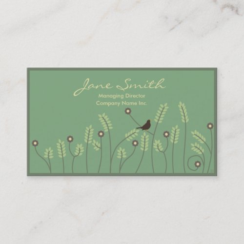 Meadow, business card template