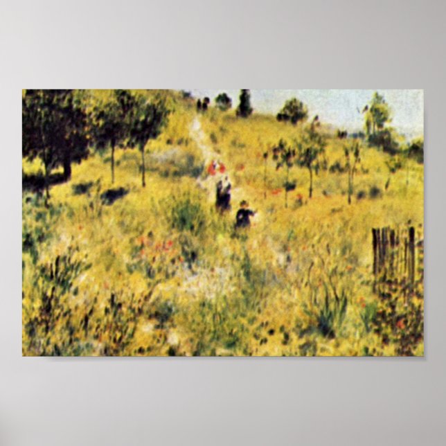 Meadow By Pierre-Auguste Renoir (Best Quality) Poster (Front)