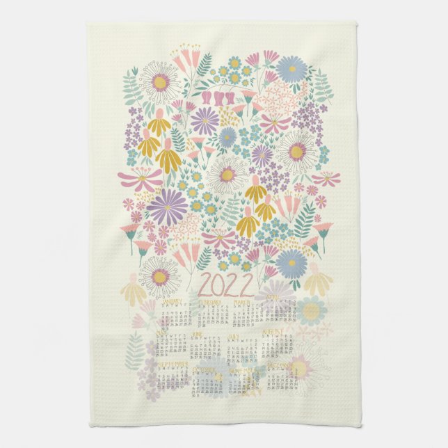 Meadow Calendar Kitchen Towel (Vertical)