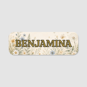 Meadow Dreams Student Identification Name Tag