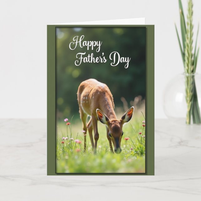 Meadow Fathers Day Scene Card (Front)