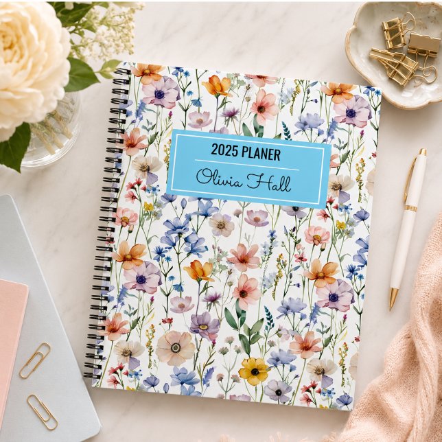 meadow floral Back to School Supplies Teachers Notebook (meadow floral Back to School Supplies Teachers Notebook)