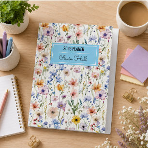 meadow floral Back to School Supplies Teachers Pocket Folder