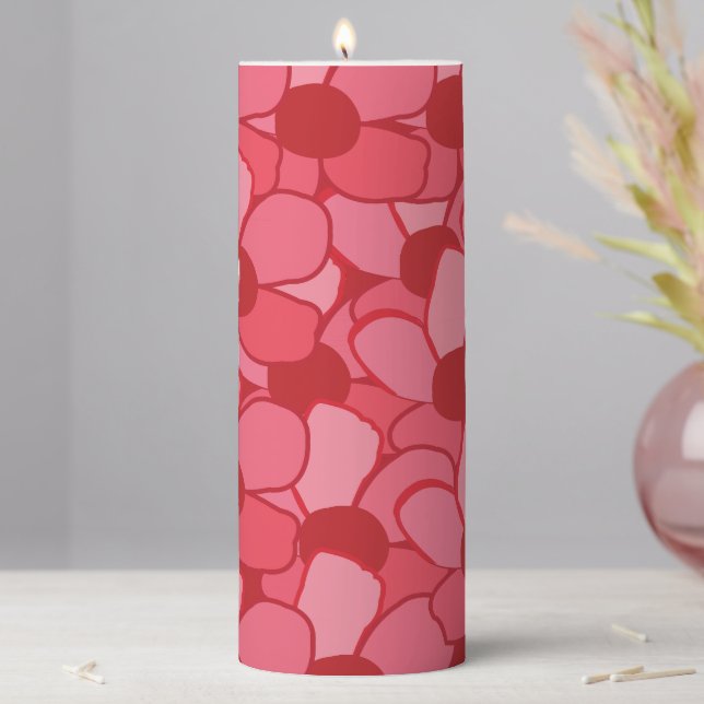Meadow Flower Blossom Flowers Pillar Candle (In Situ)