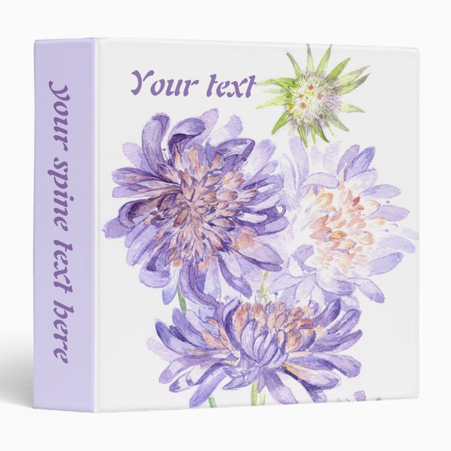 meadow flowers 3 ring binder (Front/Spine)