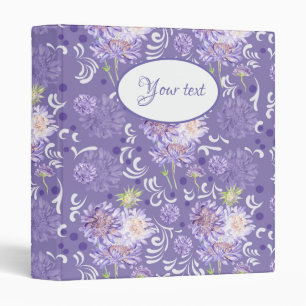 meadow flowers 3 ring binder