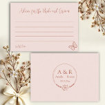 Meadow Flowers Advice for Bride and Groom Enclosure Card<br><div class="desc">Celebrate love and laughter with this charming Meadow Flowers Advice for the Bride and Groom Enclosure Card. Featuring a soft, floral design inspired by wild meadow blooms, this elegant insert card is perfect for bridal showers, weddings, or engagement parties. Let your guests share heartfelt advice, well wishes, or words of...</div>