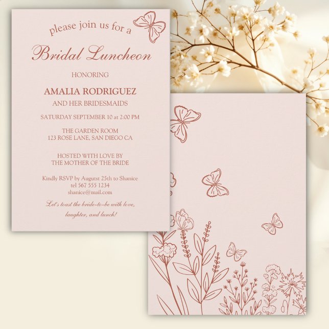 Meadow Flowers Bridal Luncheon Invitation (Creator Uploaded)
