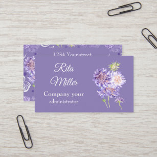 meadow flowers business card