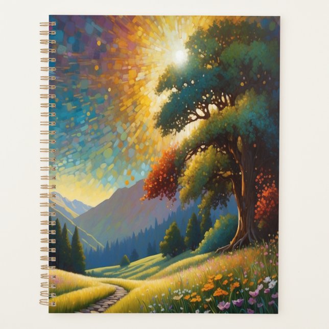 Meadow Flowers Colorful Art Planner (Front)