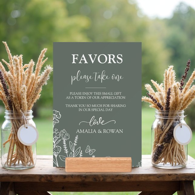 Meadow Flowers Favors Wedding Holder (Creator Uploaded)