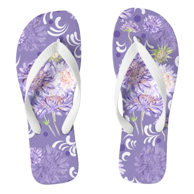 meadow flowers flip flops (Footbed)