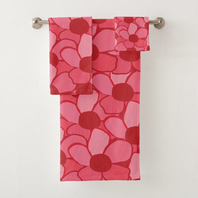 Meadow Flowers Floral Bath Towel Set (Insitu)