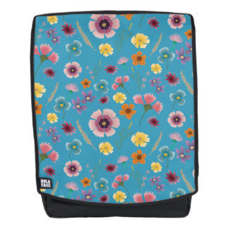 Meadow flowers in blue Backpack