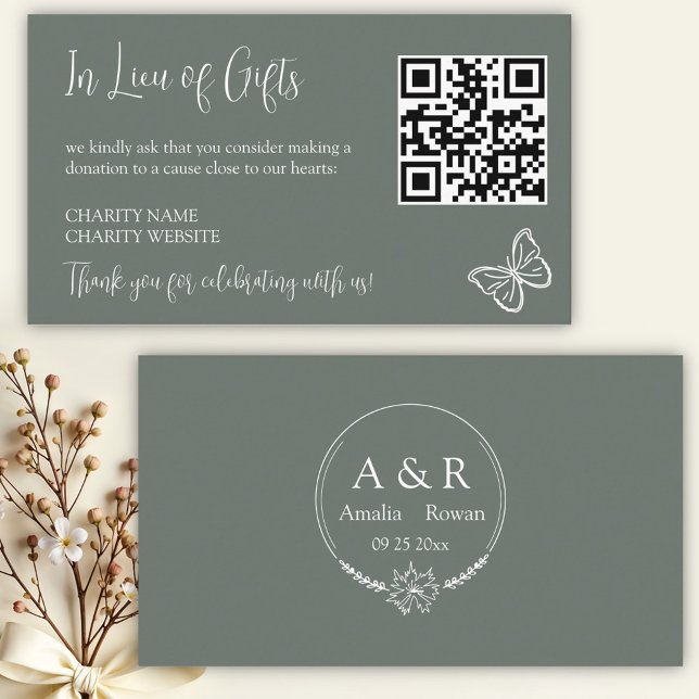 Meadow Flowers In Lieu of Gifts Enclosure Card (Creator Uploaded)