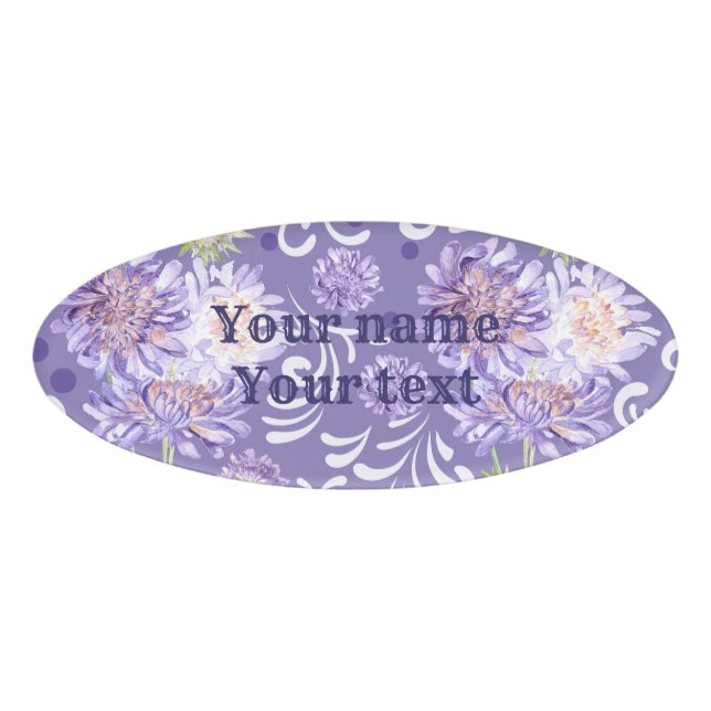 meadow flowers name tag (Front)