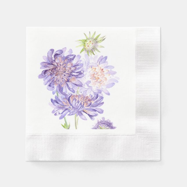 meadow flowers paper napkins (Front)