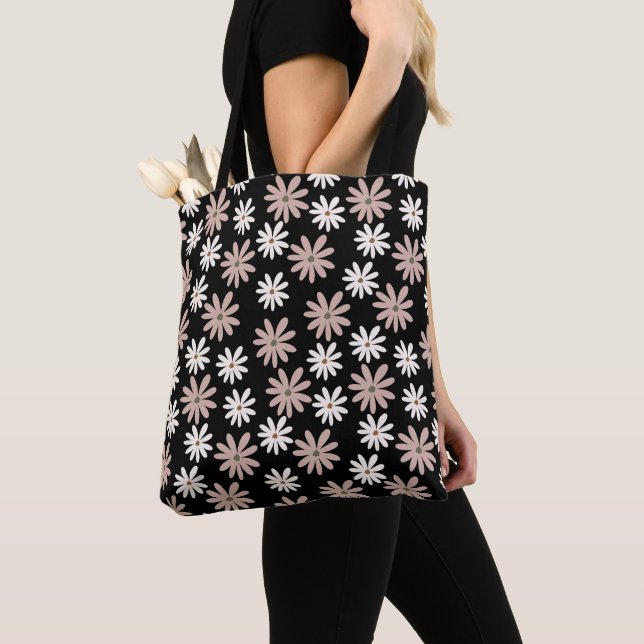 Meadow Flowers Pattern Tote Bag (Close Up)
