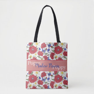 Meadow Flowers Poppy Tote Bag