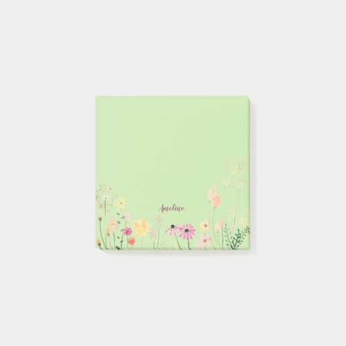Meadow Flowers Post_it Notes