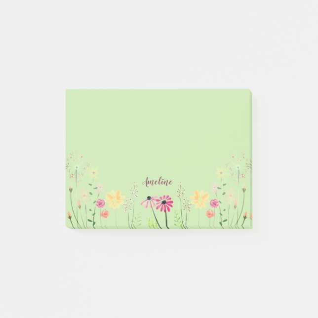 Meadow Flowers Post-it Notes (Front)