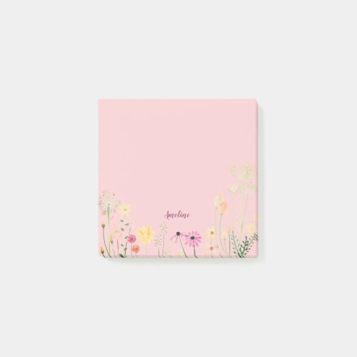 Meadow Flowers Post_it Notes