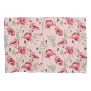 Meadow flowers prints country house  pillow case