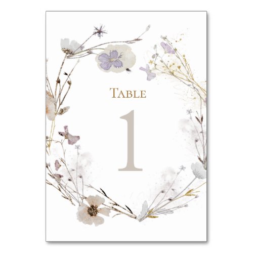meadow flowers Table Number 1