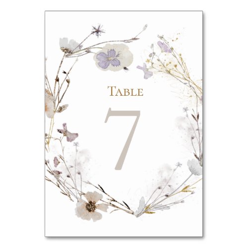 meadow flowers Table Number 7