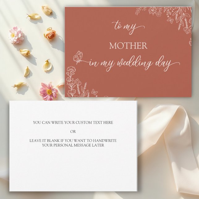 Meadow Flowers To my Mother Thank You card (Creator Uploaded)