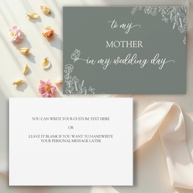 Meadow Flowers To my Mother Thank You card (Creator Uploaded)