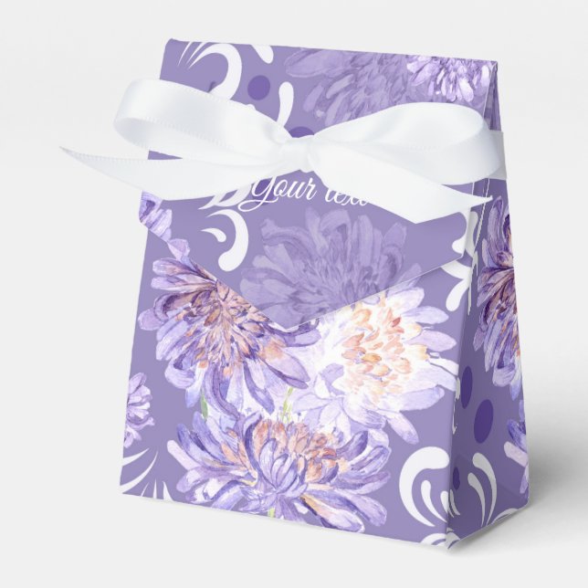 meadow flowers watercolor Pattern Favor Boxes (Front Side)
