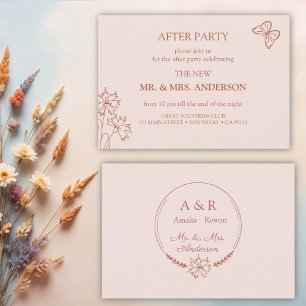 Meadow Flowers Wedding After - Party Invitation