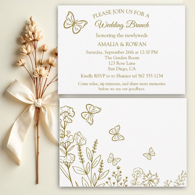 Meadow Flowers Wedding Brunch Invitation (Creator Uploaded)