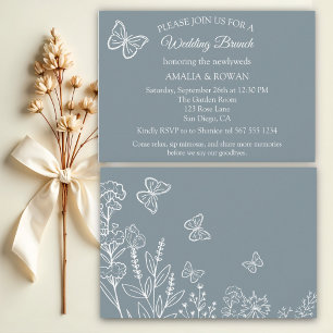 Meadow Flowers Wedding Brunch Invitation