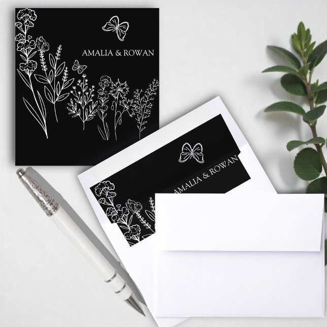 Meadow Flowers Wedding  Envelope Liner (Creator Uploaded)