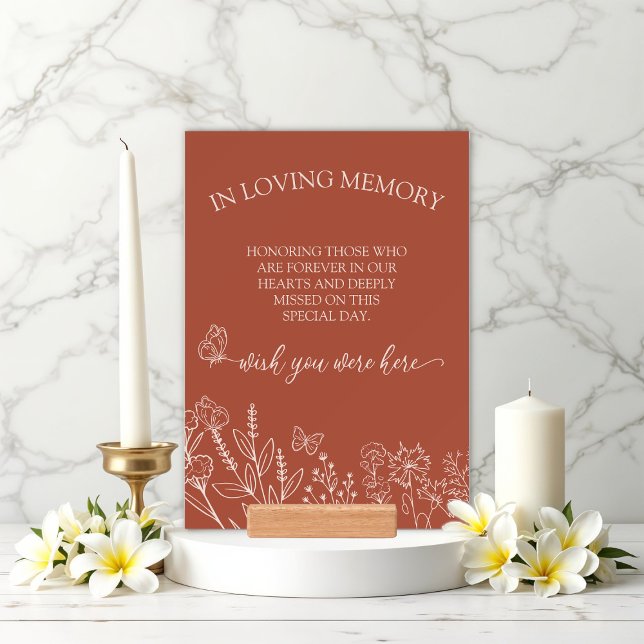 Meadow Flowers Wedding Memorial In Loving Memory Holder (Creator Uploaded)