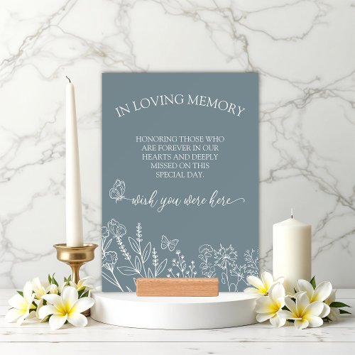 Meadow Flowers Wedding Memorial In Loving Memory