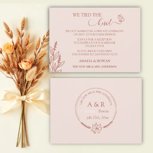 Meadow Flowers Wedding We Tied the Knot Invitation