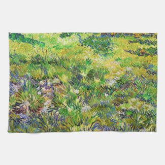 Meadow Garden Saint-Paul Hospital Vincent van Gogh Kitchen Towel