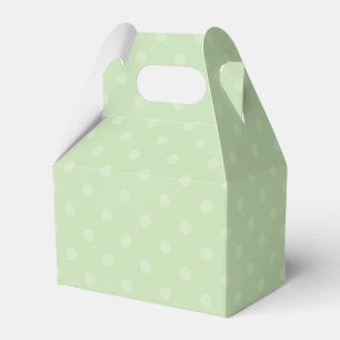 Meadow Green Polka-Dot Favor Box