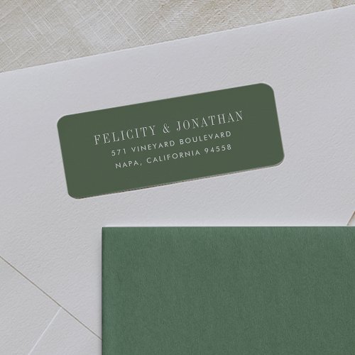 Meadow Green Return Address Label