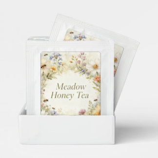 Meadow Honey Tea Bag Label – Wildflower Design Drink Mix