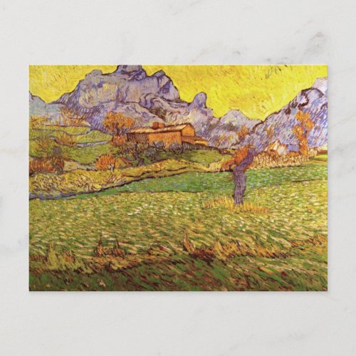 Meadow in Mountains by Vincent van Gogh Postcard