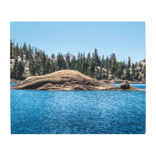 Meadow Lake Rock Island Metal Print