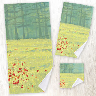 Meadow Landscape Bath Towel Set