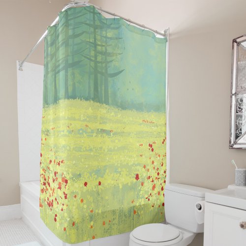 Meadow Landscape Shower Curtain