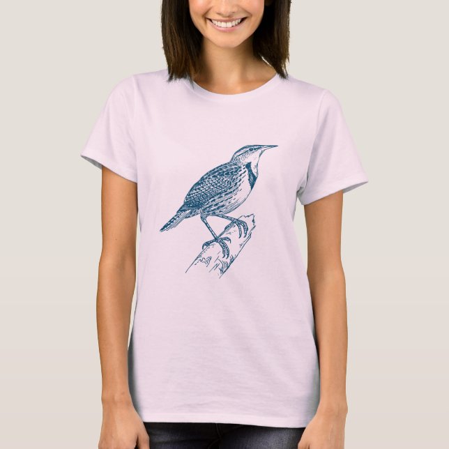 Meadow Lark - Ocean Blue T-Shirt (Front)
